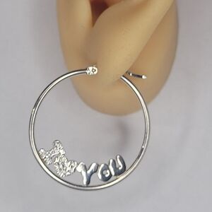 Elegant Silver 925 Hoop Earrings